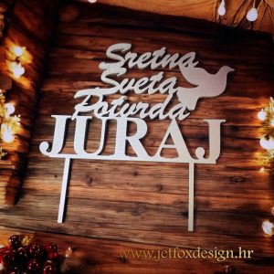 Topper za tortu za svetu potvrdu s golubicom i imenom djeteta – želite li da torta postane središnji detalj svečane proslave?