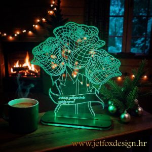 My3D | Buket ruža   s imenima ili tekstom