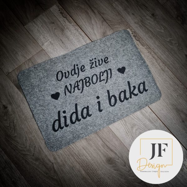 Personalizirani otirač – Ovdje žive najbolji djed i baka - Slika 3