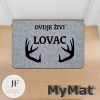Personalizirani otirač s motivom lova i jelenskih rogova, jedinstven poklon za ljubitelje prirode i lovstva