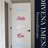 Drvena personalizirana imena za vrata