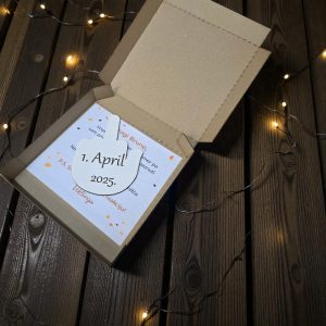 šaljiva poruka unutar prank paketa