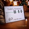 Personalizirana čestitka za 40. rođendan s humorističnim natpisom "Vidiš, ni 40 i nije tako puno" i prostorom za poklanjanje novca.