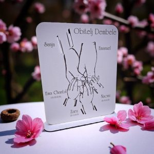 Postolje za čuvanje narukvica iz rodilišta s imenima djece i obitelji – tražite li trajnu uspomenu na rođenje djeteta?