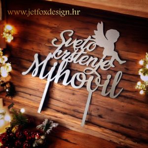 Personalizirani toper za krštenje s anđelom i imenom djeteta – kako tortu za krštenje učiniti posebnom i emotivnom?