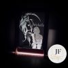 3d led lampa s motivom konja i vlastitom fotografijom