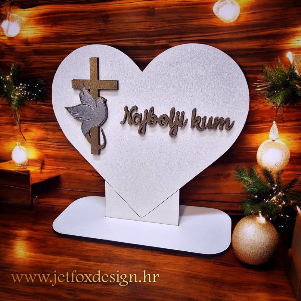Dekoracija za kuma ili kumu s imenom i posvetom za Prvu pričest – tražiš poseban poklon koji ima značenje?