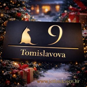 Dizajnerski kućni broj s motivom mačke i minimalističkim stilom – što pokloniti za novi dom s osobnošću?