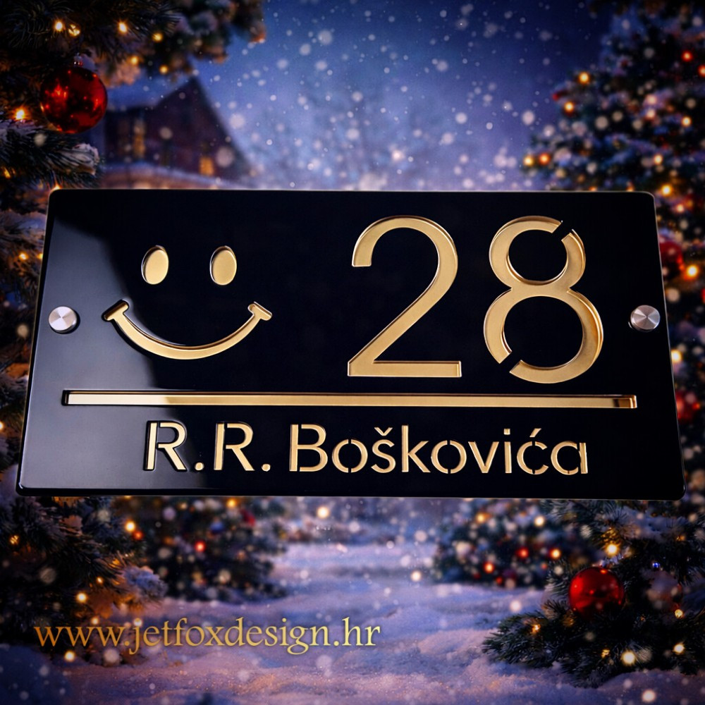 Kućni broj sa smajlić motivom i razigranim dizajnom – što pokloniti za useljenje u novi dom?