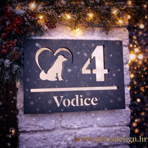 Delux akrilni kućni broj s elegantnim simbolom i dubinom dizajna – kako ulaz u kuću učiniti posebnim? S motivom psa ili kućnog ljubimca