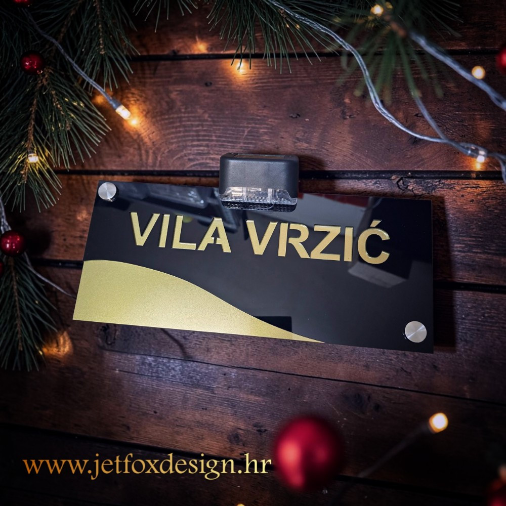 Premium personalizirani kućni broj od akrila s brojem i prezimenom, idealan za obiteljske kuće i novogradnju. Što odabrati kao moderan kućni broj za novi dom?