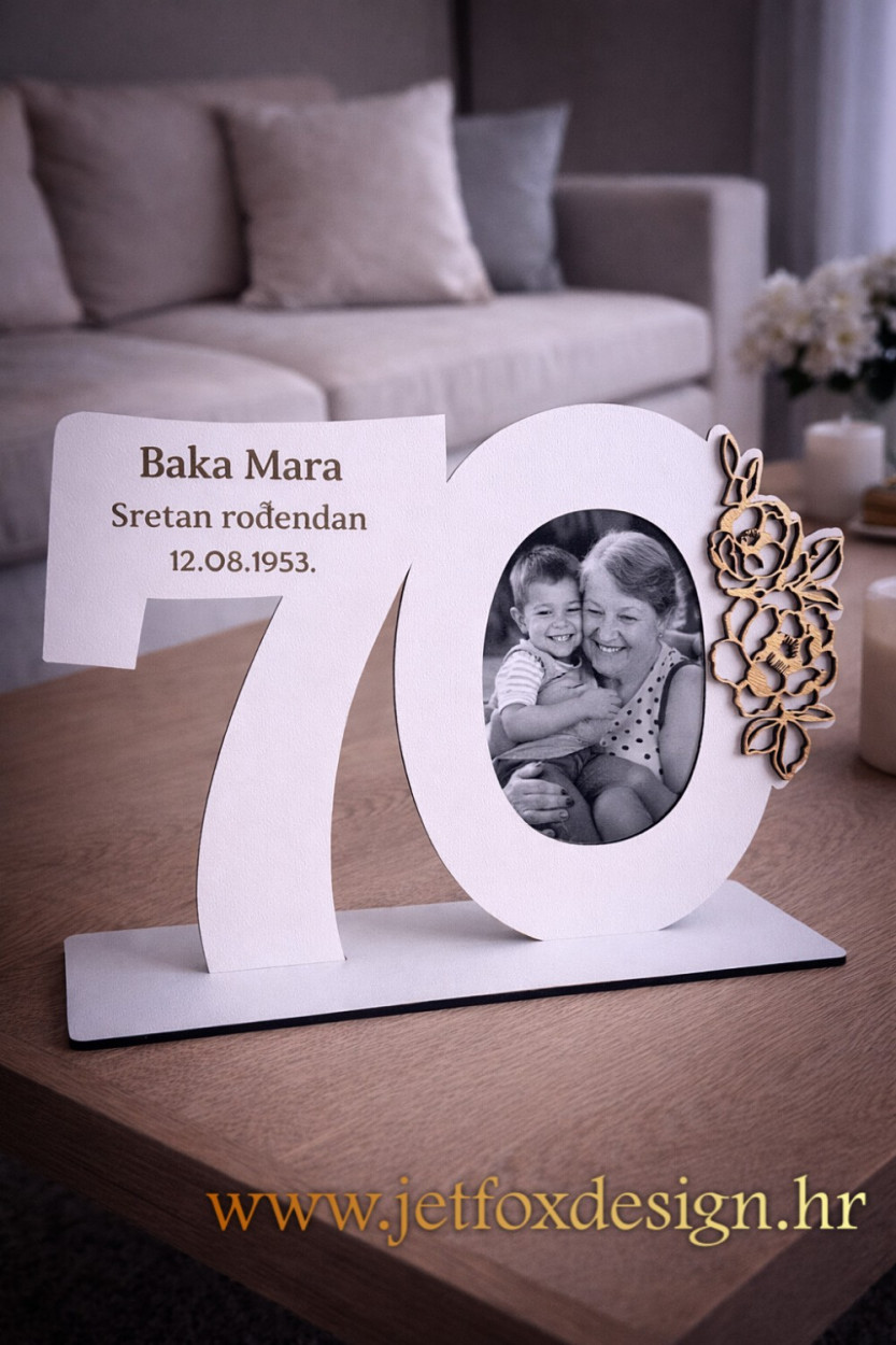 Što pokloniti ženi za godišnjicu? Stolna dekoracija s fotografijom, imenom i posebnom porukom