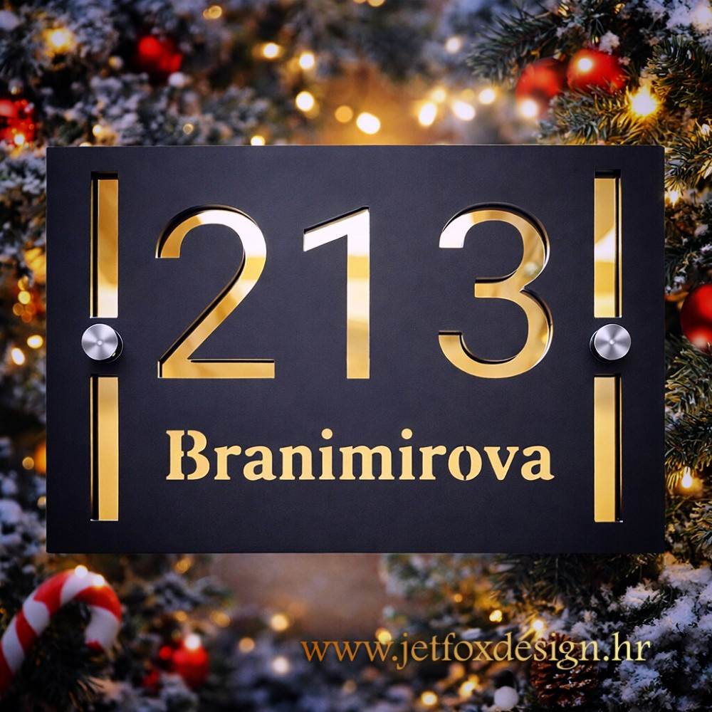 Dizajnerski kućni broj s luksuznim svjetlosnim detaljima i modernom estetikom – što pokloniti za novi dom koji ostavlja dojam?