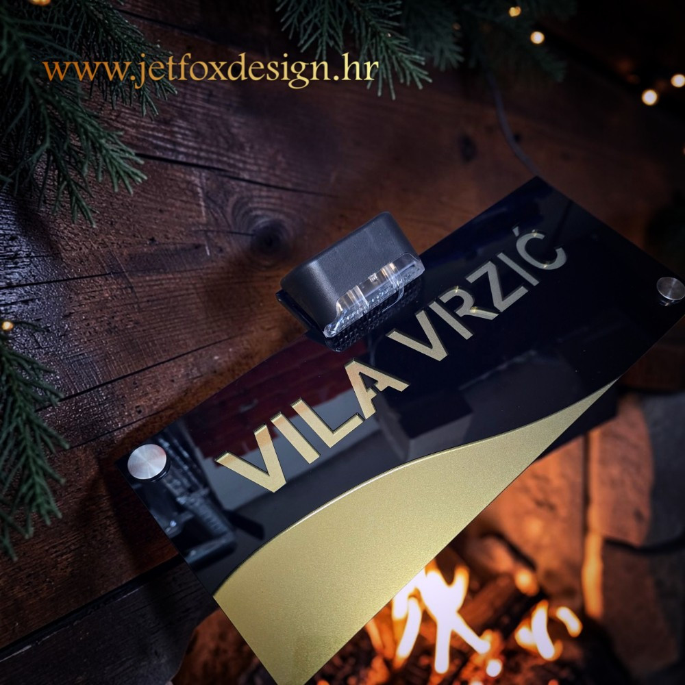 Luksuzni kućni broj od višeslojnog akrila s personalizacijom, otporan na vanjske uvjete i elegantnog izgleda. Želite personalizirani kućni broj koji će uljepšati fasadu?