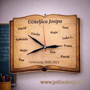 Personalizirani sat kao poklon učiteljici za kraj školske godine – trajna uspomena s imenom i posvetom, poklon koji ostaje u sjećanju