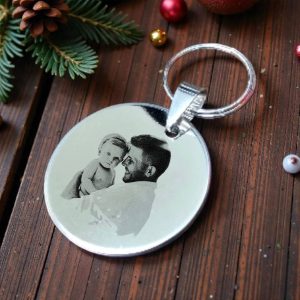 Okrugli privjesak s fotografijom po želji, emotivan personalizirani poklon za svakodnevno nošenje.