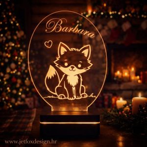 Dječja lampa lisica s imenom – tražiš li personalizirani poklon za dječju sobu koji stvara osjećaj sigurnosti?
