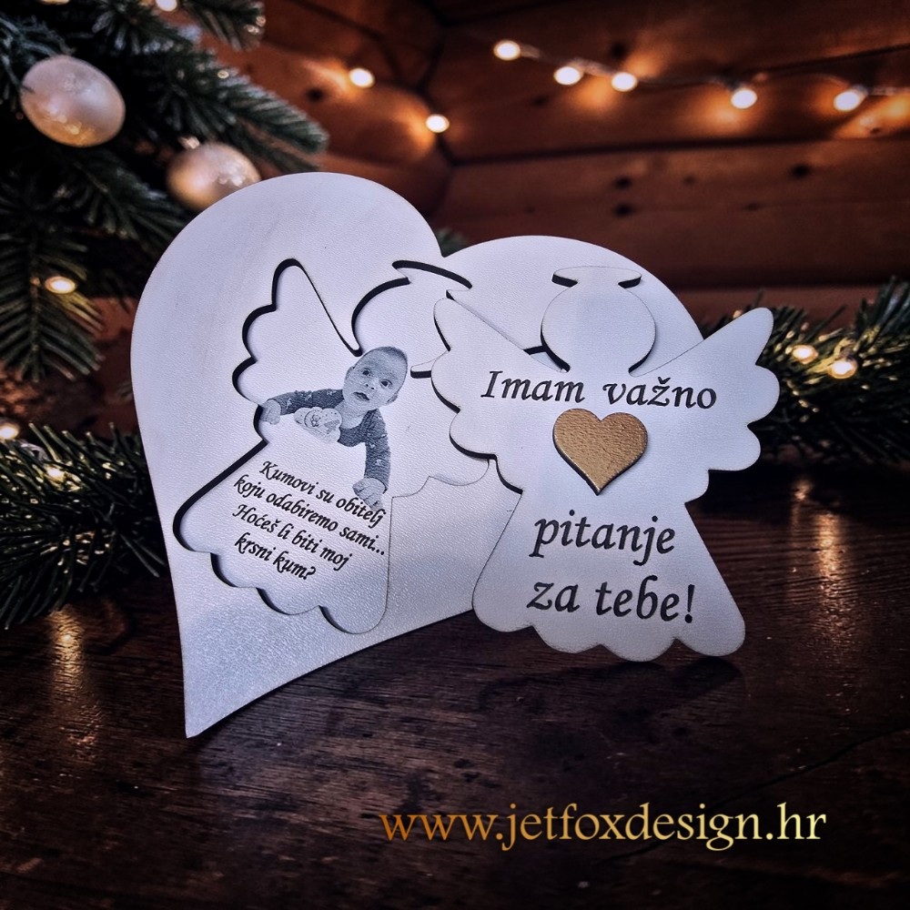Originalna pitalica za buduće kumove s fotografijom i personaliziranom porukom. Kako učiniti poziv za kumstvo nezaboravnim?