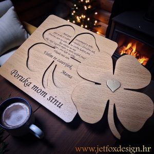 Personalizirana čestitka za sreću s djetelinom s četiri lista – tražiš li mali znak pažnje koji nosi poruku sreće?