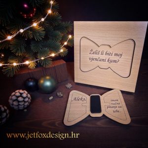 Unikatna pitalica za vjenčano kumstvo s fotografijom i personaliziranim natpisom. Kako pitati kuma ili kumu za vjenčanje?