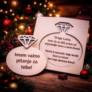 Pitanje za kumstvo na vjenčanju u obliku prstena – tražiš li elegantan i poseban način da pitaš hoćeš li biti moj kum?