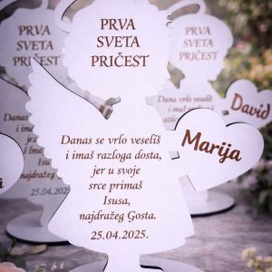 Personalizirana zahvalnica za goste u obliku anđela za krštenje – što pokloniti gostima kao trajnu uspomenu?