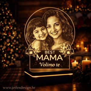 LED lampa Najbolja mama s fotografijom i personaliziranim detaljima – tražite li poklon koji će mami izmamiti iskren osmijeh?