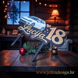 Unikatni 3D topper za tortu s tekstom i fotografijom po želji – želite li tortu koja govori više od riječi?