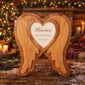Personalizirani poklon za Svetu Potvrdu s anđeoskim krilima i graviranim imenom – kako darovati uspomenu koja ostaje cijeli život?