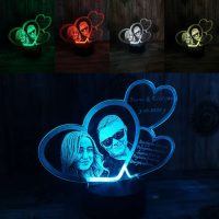 Unikatna lampa s vašom fotografijom za valentinovo i godišnjice braka